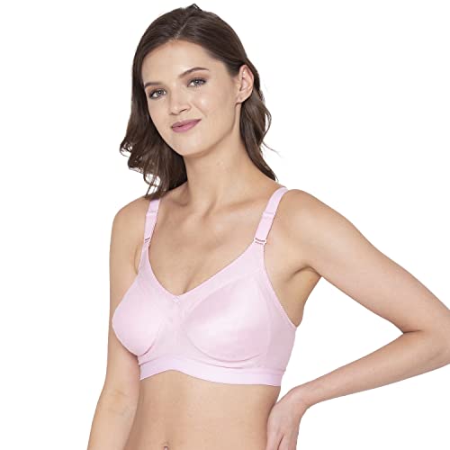 Image of SOUMINIE - Minimizer Bra - Non Padded - Cotton Rich - Broad Straps - Full Coverage - Wireless Seamless T-Shirt Bra