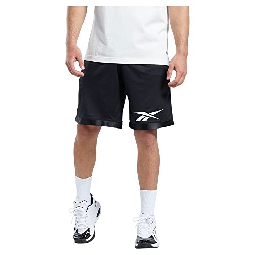 Reebok Basketball Mesh SHOR Pantalones Cortos, Black, 54 para Hombre