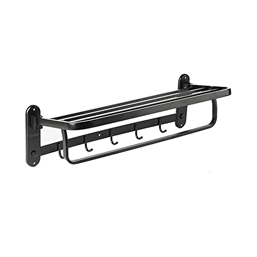 Étagère de salle de bain pliable pour optimiser le rangement des serviettes - 2