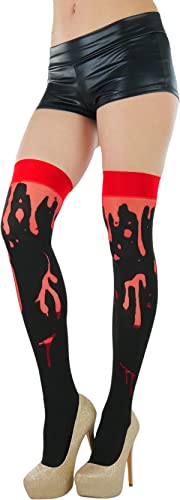 Image of ToBeInStyle Women's Nylon Thigh High Schoolgirl Opaque Stockings