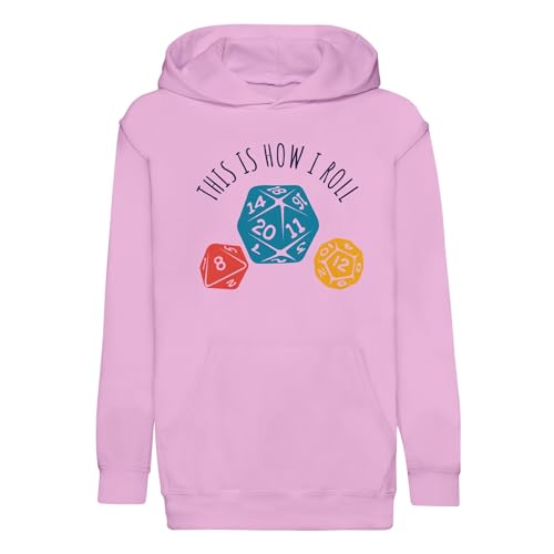 Sweat à capuche enfant de qualité premium imprimé This is How I Roll Geek