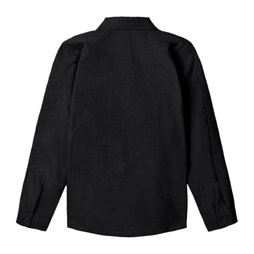 Image of LittleSpring Boys Button Down Long Sleeve Uniform Dress Shirts with Tie