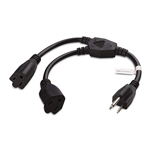 Cable Matters 3-Pack Grounded Power Cube 3 Outlet Adapter In Gray & 2-Pack 2 Outlet Power Splitter Cord #TOP6