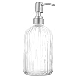 Photo Gallery ultechnovo dispenser sapone liquido trasparente in vetro con pompa in acciaio antiruggine contenitore per lozione design leggero e sigillato facile da usare e portatile Photo Gallery ultechnovo dispenser sapone liquido trasparente in vetro con pompa in acciaio antiruggine contenitore per lozione design leggero e sigillato facile da usare e portatile