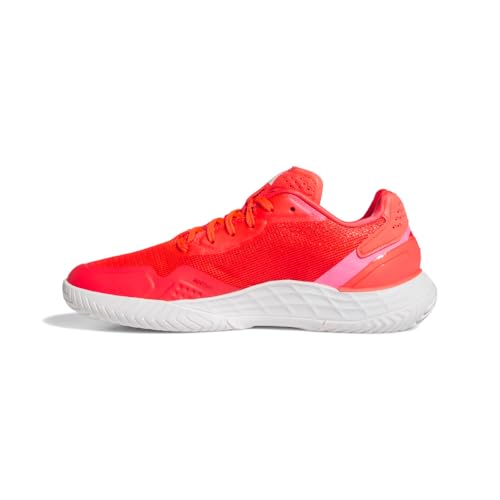 adidas Womens Defiant Speed 2 Tennis, Lucid Red/Zero Metallic/Lucid Pink, 9