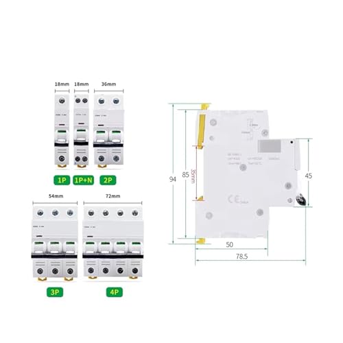 Disjoncteur IC65N 4P 2A interrupteur d'air pour sécuriser la maison - 2