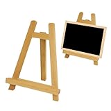 SHINEOFI Mini Holz Staffelei Tischstaffelei für Künstler Fotostativ Halterung für Gemälde und Fotos Stabiler A Rahmen Holz Kleine