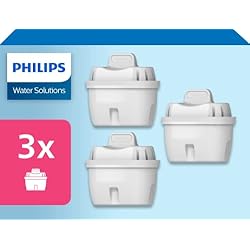 Filtro Micro X Clean Philips Water AWP211/10 Micro X-Clean Filtro – Compatible con Brita Maxtra, paquete de 3 unidades, color blanco