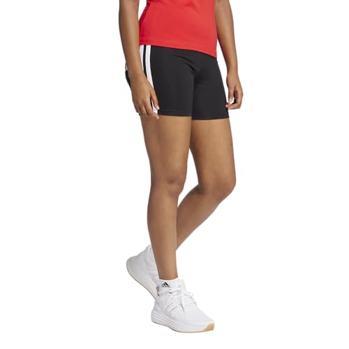 adidas Women's Essentials 3-Stripes High-Waisted Biker Shorts3