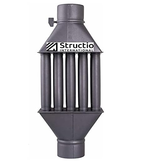 Intercambiador de calor de escape refrigerador de gas de humo 130 mm negro tubo de humo tubo de chimenea ahorro de energía fácil limpieza fácil instalación tubo de escape 5 tubos