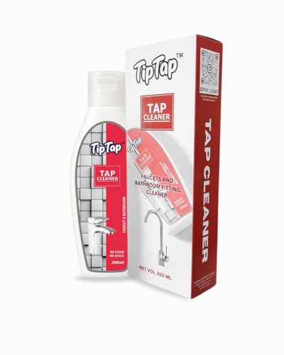 Image of TipTap Premium Tap Cleaner 200ml | Hard Water Stain & Limescale Remover | Tap & Faucet Cleaner for Bathroom and Kitchen | Tap Shiner