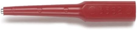 Pomona3560-2 Banana Plug Test Adapter with 0.040” Socket, 2.49" Length, Red (Pack of 5)