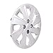 MARROW Wheel Covers Hubcaps Fits 2018-2020 Kia Rio; 15 Inch; 8 Spoke; Painted; Silver; ABS Plastic; Set of 4; Fits Over OEM Wheel; Bolt-On