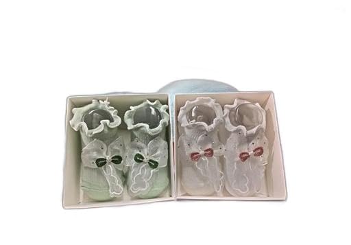 Soft Baby Booties with Cute Bow Design | Comfortable Non-Slip Kids Foot for Newborns and Toddlers | Stylish Baby Shoes for Boys & Girls|PRA-P2048-image-43
