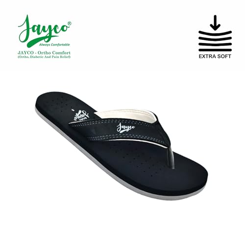 Image of Jayco Ortho Comfort Slippers - Pain Relief with Soft Breathable Fabric, Perforated Hole Design with Cozy Fit, and Durable Construction for All-Day Ease