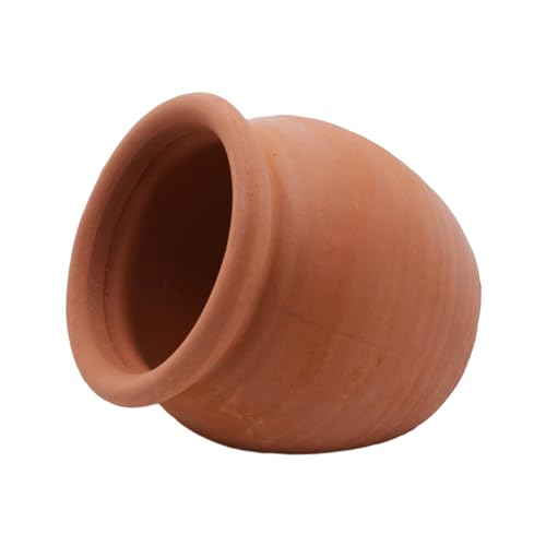 Image of AnRui Betta Fish Tank Decor Ceramic Jar Aquarium Accessories Decorations Cute Clay Pot Hideout Cave Ornaments for Small Fish, Shrimp, Cichlid to Play Hide Breed, Small