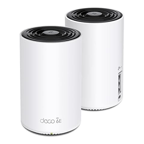 TP-Link Deco AXE5400 Tri-Band WiFi 6E Mesh System(Deco XE75) - Covers up to 5500 Sq.Ft, Replaces WiFi Router and Extender, AI-Driven Mesh, New 6GHz Band, 2-Pack Cover