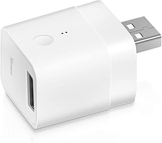 SONOFF Micro USB Adaptor, 5V Smart WiFi USB Smart Switch, Works with Alexa/Google Home, Remotely Controllable, Voice Control, Timer Function, No Hub Required, for Type A USB Devices
