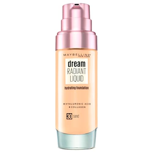 Maybelline New York Fond de Teint Dream Radiant Fluide FPS13-30 Sable, Lot de 3 (3 x 30ml)