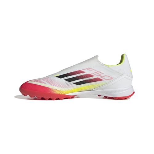 adidas Unisex F50 League Laceless Football Boots FG/MG, Cloud White/Core...
