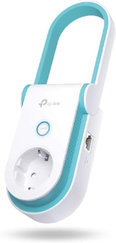 TP-Link RE365 AC1200 - Repetidor Wifi ,Extensor Amplificador WiFi (Puerto rápido,10/100 Mbps, Señal Inteligente, Antena Plegable, Enchufe Incorporado, 300Mbp en 2.4GHz, 867Mbps en 5GHz)