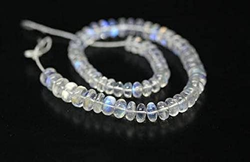 Pierre de lune naturelle fil de perles rondelles pour fabriquer un cadeau d'anniversaire