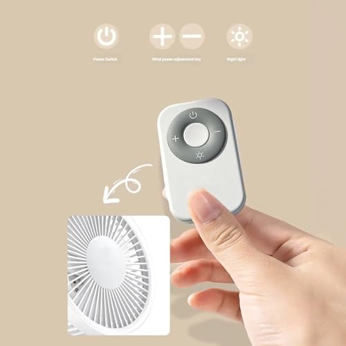 Ventilador LED recargable camping portátil multifuncional techo lámpara 5