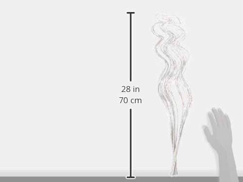 24-28" Silver Sparkle Curly Ting Ting Branch