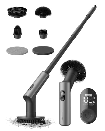 HOTO-Swift-Blast-Cordless-Electric-Spin-Scrubber-Digital-Display-Screen HOTO Swift™ Blast Cordless Electric Spin Scrubber, Digital Display Screen - Image 1
