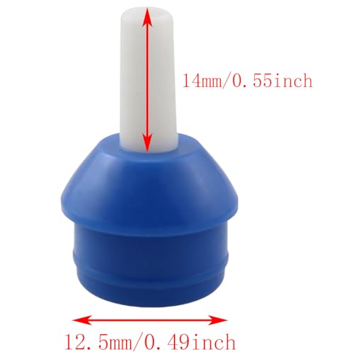 Image of TAODAN 12PCS Manual Solder Sucker Gun Heads Universal Suction Nozzle Vacuum Desoldering Pump Welding Suction Cup Remover for 13-inch Model DS-017 Circuit Maintenance IC Disassembly Blue Color