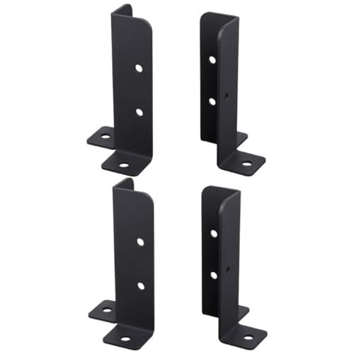 Supports d'ancrage pour poteaux de terrasse en fer WOONEKY x4