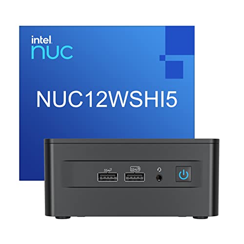 Image of NENCHIN Intel NUC 12 Pro Wall Street Canyon NUC12WSHi5, 12th Gen Core i5-1240P 12-Core, 16 Threads, 12MB L3 Cache, Up to 4.4 GHz Turbo, 28W Iris Xe Graphics, Barebone, No RAM, No SSD, No OS