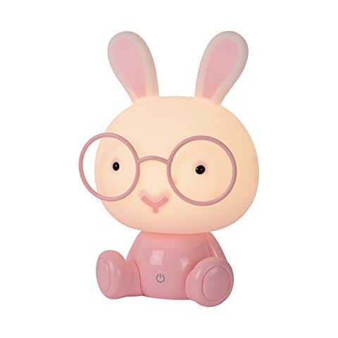 Lámpara de mesa infantil Lucide DODO Rabbit LED Regulable Rosa Cover
