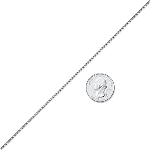 Fosir Mens Round Box Chain Necklace, Stainless Steel Rolo Chain For Men And Women, 2/3/4Mm, 18-30 Inch #TOP2