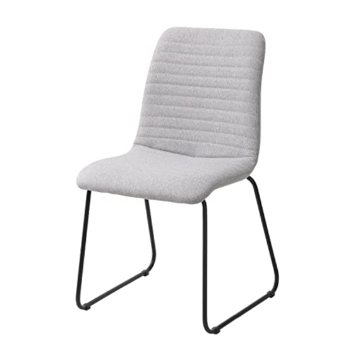 SHIITO | Modelo Alis - Silla Moderna para Salón, Comedor o Dormitorio | 56 x 44 x 83.5 cm - Gris Claro | Minimalista | Máximo Confort y Estilo