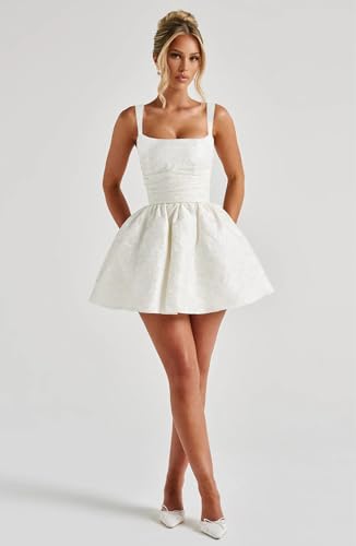 Satin Jacquard Homecoming Dresses 2025 Spaghetti Straps Mini Short Prom HOCO Dress with Bow4