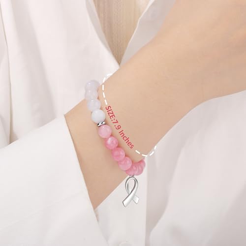 Cancer Care Gifts for Women, Get Well Soon Gifts Baskets for Women, Breast Cancer Awareness Accessories Gifts for Woman, Pink Ribbon Breast Cancer Comfort Gifts by JoycuFF - Image 5
