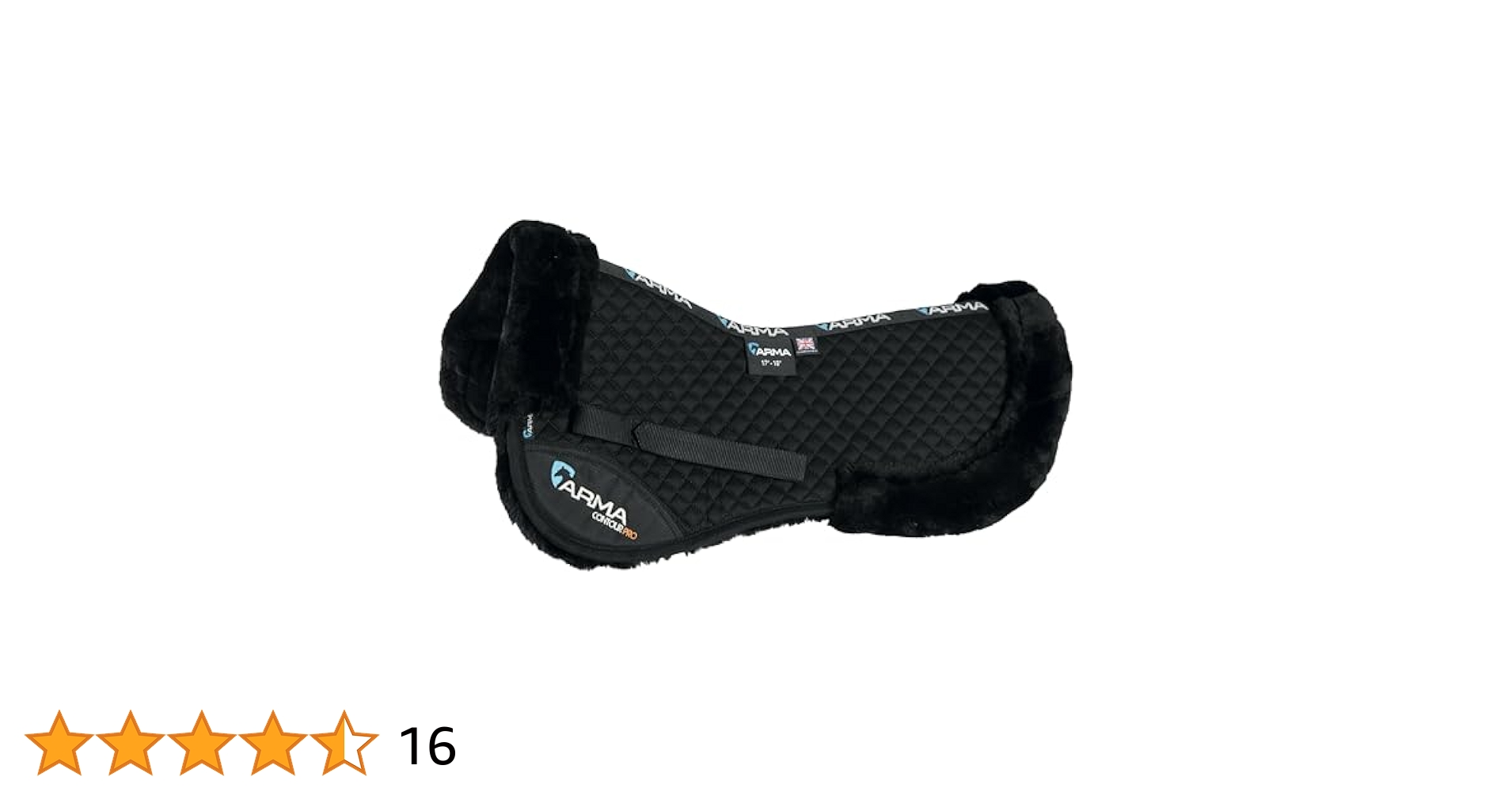 Shires ARMA Acrilan Lined Saddle Pad - Black - Arma-4368-BLK - Tack Of