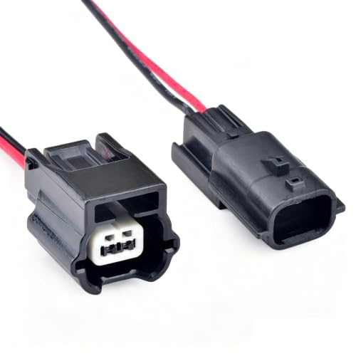 Conector de coche de 2 pines compatible con Nissan para sensor de luces marcha atrás 3