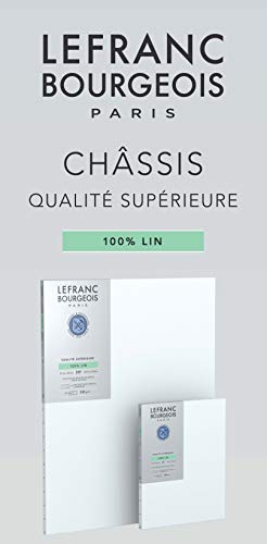 Lefranc Bourgeois 111229 Stretcher Frame 100% Linen in Premium Quality, Ready to Use, Primed with Titanium Dioxide, Gesso - Image 2