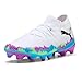 PUMA Womens Future 8 Match Brilliance Firm GroundArtificial Ground Soccer Cleats - White - Size 9 M