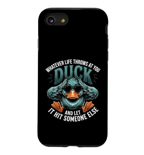 Whatever Life Throws At You Duck Humor Funny Duck Sarcastic �X�}�z�P�[�X iPhone SE (2020) / 7 / 8 �p