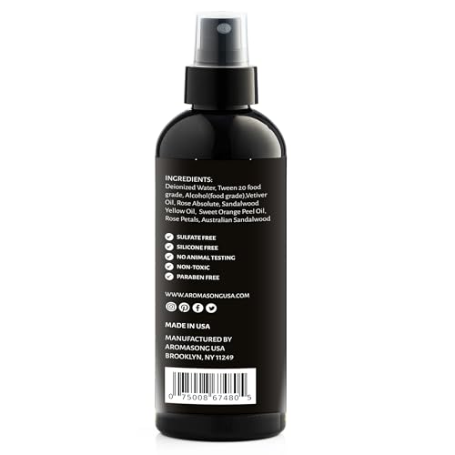 Aromasong Rose Pillow Spray - All Natural Calming Linen & Bedtime Mist For Sleep - Aromatherapy Botanical Essential Oils For Sleeping thumb #5