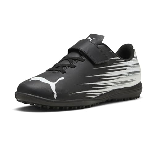 PUMA Kids Boys Attacanto Ii Turf V Soccer Cleats - Black, White - Size 4 M2