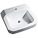 PROFLO PF5411WH PROFLO PF5411 19-5/8" Rectangular Vitreous China Wall Mounted Bathroom Sink with Overflow and 1 Faucet Hole at 0" Centers