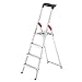 Produktbild Hailo L60 Alu-Haushaltsleiter mit EasyClix und Schale (3-8 Stufen)
