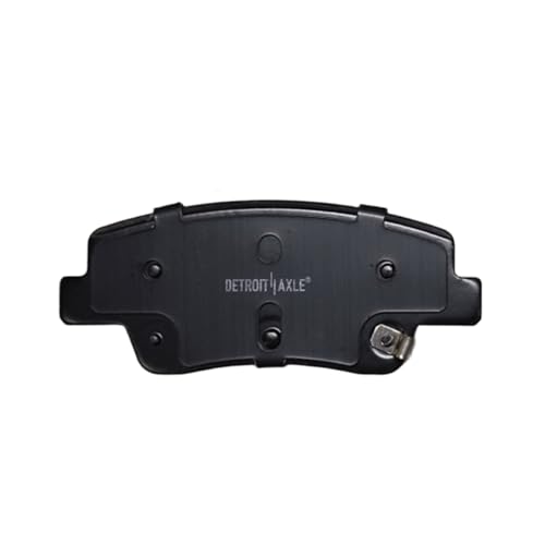 Image of Detroit Axle - Rear Brake Pads for Genesis G80 GV60 GV70 Hyundai Ioniq 5 Ioniq 6 EV6, Ceramic Brake Pads with Hardware Replacement