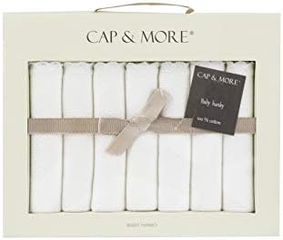 ONESE Burp Cloths - Extra Soft Organic Full Cotton Reusable Unisex - Burp Rags for Baby Boy and Girl- Baby Stuff for Newborn - Baby Items for Boys and Girls - White 7 Pack