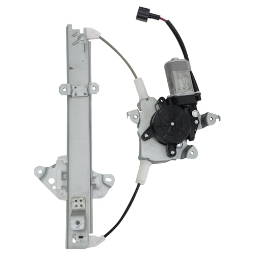 Image of TRQ Rear Driver Side Power Window Motor and Regulator Assembly Power Compatible with 2007-2012 Nissan Altima 2009-2014 Maxima Without Auto Down Feature