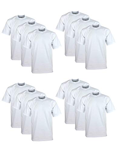 Pro Club Mens 12-Pack Heavyweight Cotton Short Sleeve Crew Neck T-Shirt product thumbnail 10